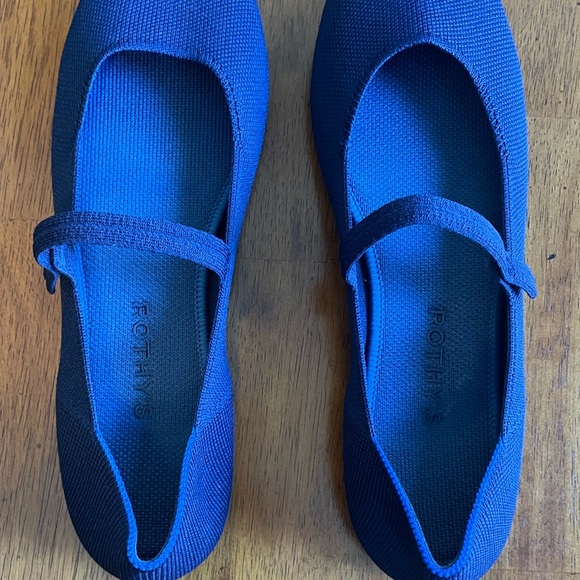 Rothy’s Square Mary Jane Flat Size 10 Navy - Worn Once - Picture 9 of 9